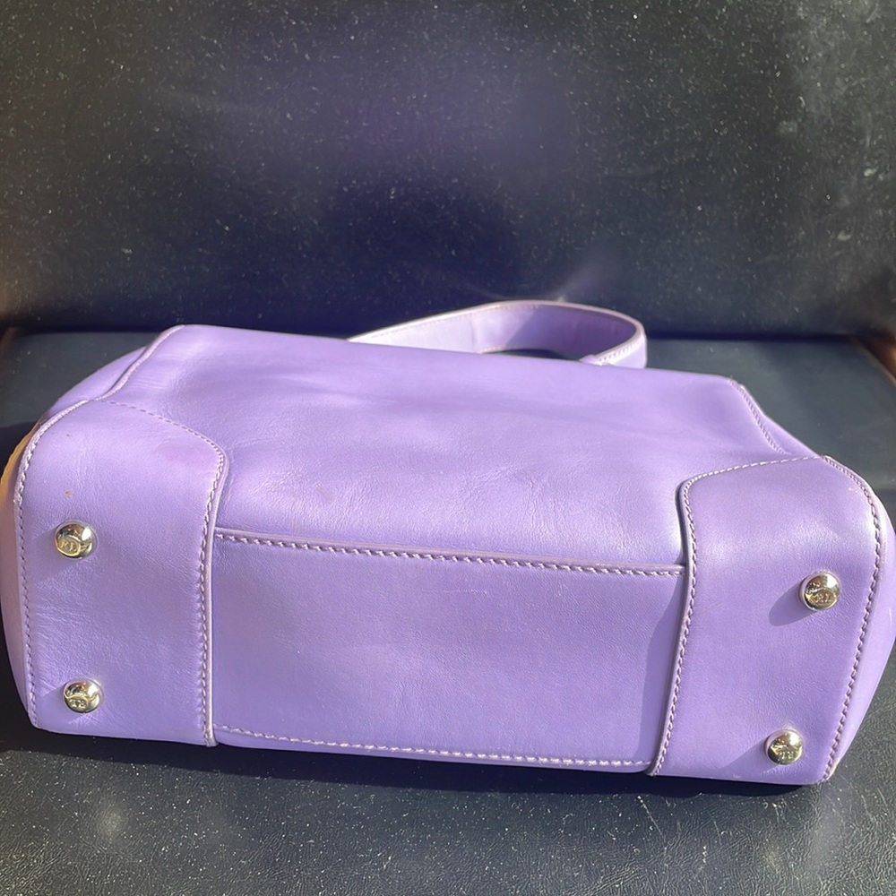 Ralph Lauren LILAC Leather Tiffin bag - Picture 5 of 16